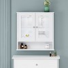 Christopher Knight Home Haswell Modern 2 Door Cabinet with Mirrors, Matte White - 2 of 4