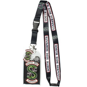 Riverdale Southside Serpents ID Lanyard Badge With 2" Rubber Charm Pendant - 1 of 4
