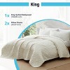 HLC.ME Logan - 3 Piece Quilt Set, Lightweight Bedspread Coverlet Set - 3 of 4