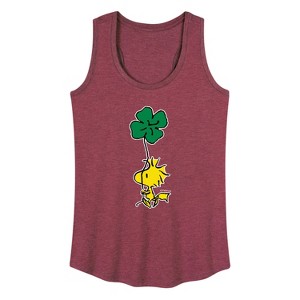 Women's - Peanuts - Woodstock Clover Graphic Racerback Tank - 1 of 4