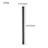 Unique Bargains Smooth Large Cocktail Juice Reusable Metal Straws 4 Pcs - 2 of 3