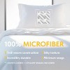 White Classic Luxury Soft Comforter Cover Set - Microfiber Duvet Cover with Zipper, 2 Pillow Shams - Comforter Not Included - 3 of 4