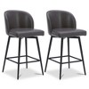 Spruce&Spring Counter Height Swivel Barstool with Metal Legs Set - 3 of 4