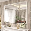 Apmir Rectangular Aluminum Alloy Framed and Tempered Glass Wall Bathroom Vanity Mirror in Matte Black/ Gold/ Silver/ Brown - 4 of 4