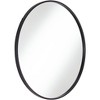 Uttermost Round Vanity Decorative Wall Mirror Modern Matte Black Thin Metal Frame 34" Wide for Bathroom Bedroom Living Room Home - image 4 of 4