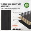 VEVOR Wood Slat Acoustic Panels, 23.6 x 47.2 inch, MDF Accent Wooden Wall Panels for Modern Interior Wall Decor, Faux Wood Wall Board Panels, Black - 3 of 4