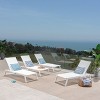 Christopher Knight Home Oscar Patio Aluminum and Mesh Chaise Lounges with Adjustable Back(Set of 4) - 2 of 4