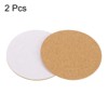 Unique Bargains Thickened Cork Self-Adhesive Round Coasters for Tableware - 3 of 4