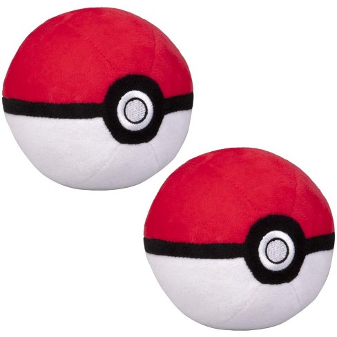 Jazwares Pokemon Pokeball Plush Soft Stuffed Toy With Weighted Bottom 4 2 Pack Target