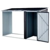 Firewood Storage Shed, Outdoor Firewood Rack, Outdoor Storage Shed with Log Holder, Firewood Shelter for Patio, Anthracite Galvanized Steel - 2 of 4