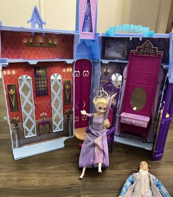 Disney frozen - set componibili palazzo di ghiaccio di elsa, playset  castello d