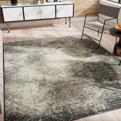 Rugs America Matteo Mt22 Contemporary Abstract Area Rug For Dining Room ...