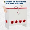Automatic Chicken Feeder 30 Lb Capacity 6 Port Large Metal Chicken Feeders - No Waste Poultry Feeder with Locking Lid - 3 of 4