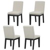 4-Piece Simple and Modern Upholstered Dining Chairs with Rubber Wood Legs for Living Room, Dining Room - ModernLuxe - image 4 of 4