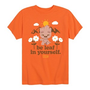 Boys' - Marvel - Guardians of the Galaxy Be Leaf In Yourself Short Sleeve Graphic T-Shirt - 1 of 4