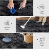 Fluffy Area Rug- Shag Area Rug for Living Room, Shaggy Large Indoor Thick Living Room Carpet with Non-Slip Backing, Soft Plush Carpet - 4 of 4