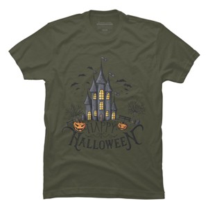 Men's Design By Humans Happy Halloween By darkstroke T-Shirt - 1 of 3