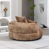 CAVINAS Chenille Fabric Bean Bag Chair with Three Pillows,Soft Bean Bag Couch,Accent Chairs for Living Room - 2 of 4