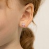 Girls' Little Fox Screw Back Sterling Silver Earrings - In Season Jewelry - 3 of 4