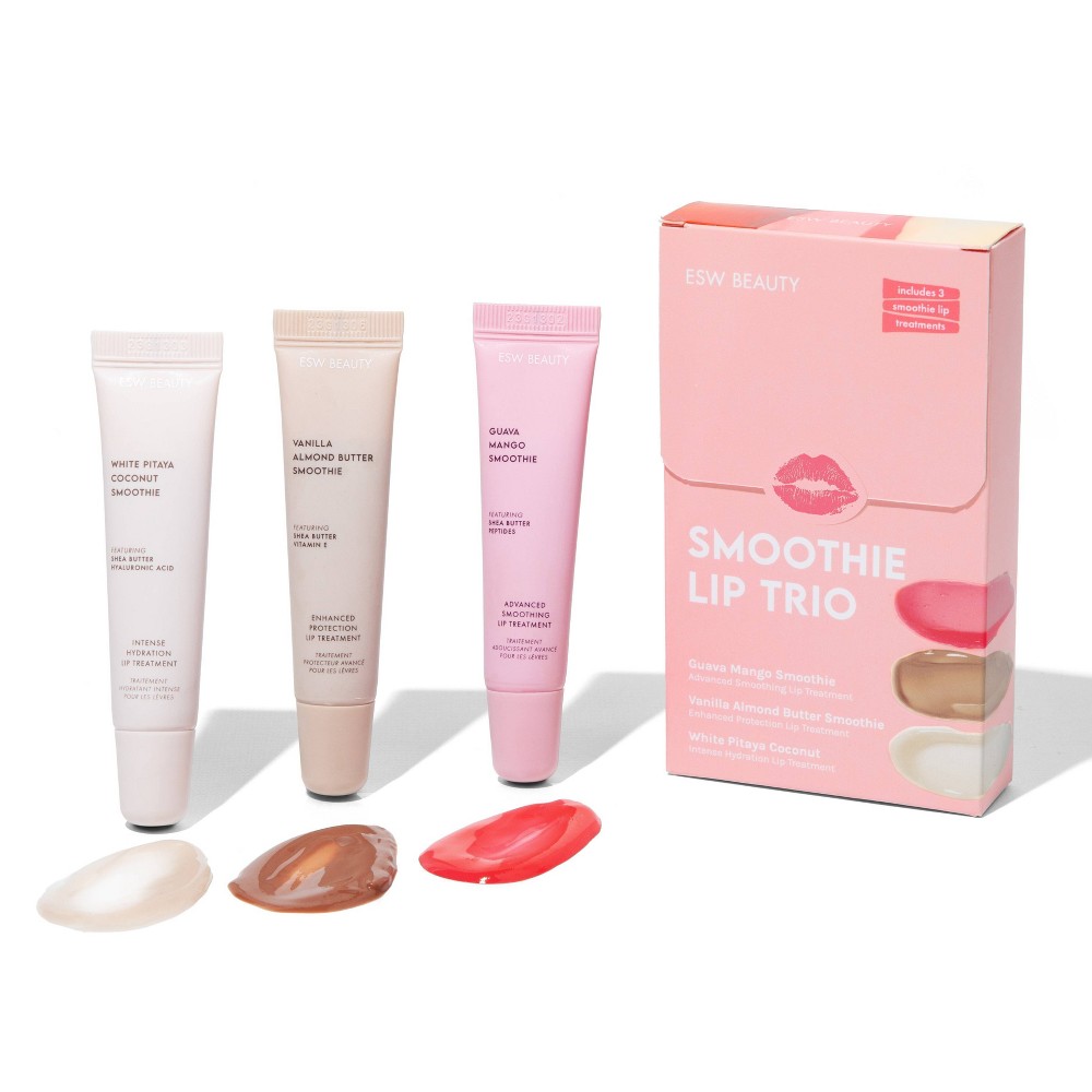 ESW Beauty Smoothie Lip Treatment Trio Box Set - 1.53oz