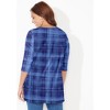 Catherines Women's Plus Size Easy Fit 3/4-Sleeve Scoopneck Tunic - 3 of 4
