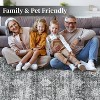GustoWave Vintage Boho Various Sizes Washbale Floor Cover Area Rug for Bedroom, Living Room, Black + Grey - 2 of 4