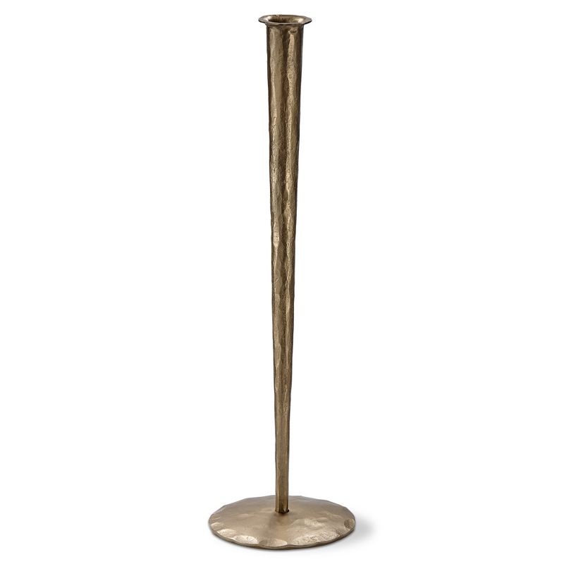 TAG Ibiza Antique Gold Forged Taper Holder Tall, 5.0L x 5.0W x 16.0H inches., 1 of 3