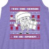 Girls' - SpongeBob SquarePants - Spongebob Xmas Sweater Graphic Sleeveless Aline Dress - 2 of 4