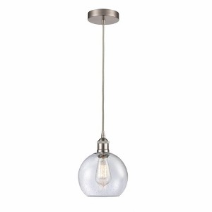 Athens - 1 Light Cord Hung Mini Pendant In Industrial Style-10.75 Inches Tall and 8 Inches Wide - 1 of 1