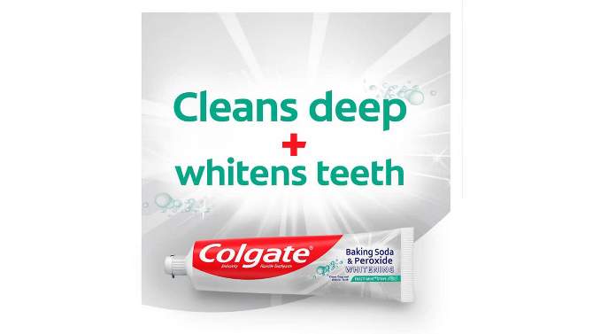Colgate Baking Soda and Peroxide Whitening Toothpaste - Frosty Mint Stripe - 6oz/3pk, 2 of 7, play video