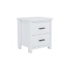NicBex 2 Drawer Nightstand,Wood Bedside Table with Metal Handles for Bedroom,Living Room - 4 of 4