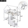 NicBex Twin over Twin Bunk Bed with Guardrail and Slide,House Twin Loft Bed with Staircase,Modern Bunk Beds,Noise Reduced Bunk Beds for Bedroom - 3 of 4