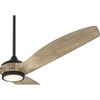 Casa Vieja 60" La Jolla Surf Farmhouse Rustic Indoor Ceiling Fan 3 Blade LED Light Remote Control Matte Black Finish Bedroom Living Room Kitchen - 4 of 4