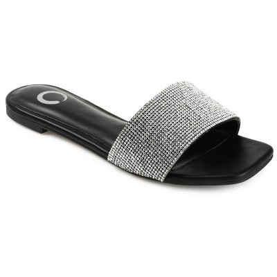 Journee Women's Grayce Flat Evening Dress Sandals