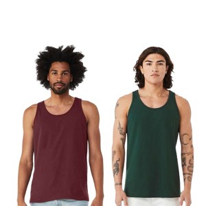 EG PRO Men Jersey Tank Top Vest Athletic Casual Stylish - 2 Pack - 1 of 4