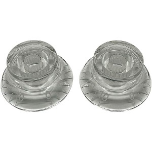 AxLabs Bell Knob (White Lettering) - 2 Pack Clear - 1 of 1