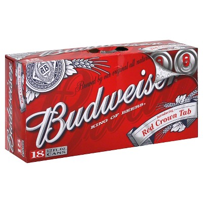 UPC 018200112188 - Budweiser Beer Cans 12 Oz, 18 Pk | Upcitemdb.com