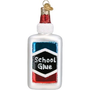 Old World Christmas Blown Glass Ornament for Christmas Tree, Bottle of School Glue - 1 of 4