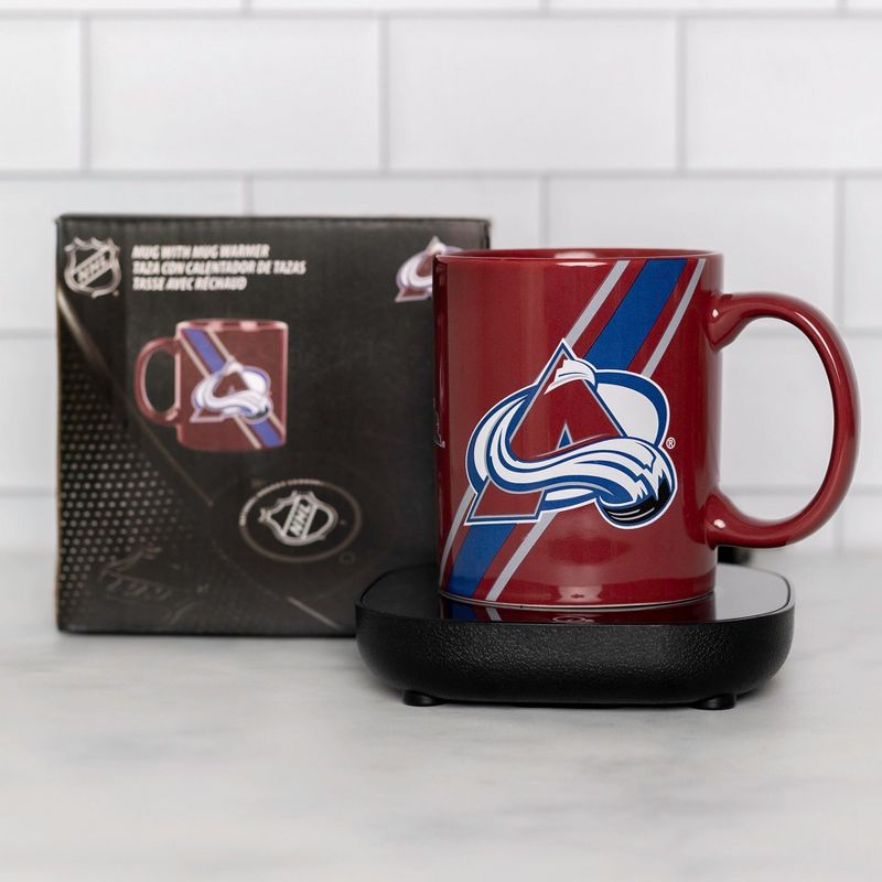 Uncanny Brands NHL Colorado Avalanche Logo Mug Warmer Set, 5 of 6
