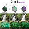 Boersma 67mm True Colors Variable ND Filter ND2-ND32 & CPL, 2 in 1 Adjustable Neutral Density and Circular Polarizing Filter, Multi Coated HD Optical - 2 of 4