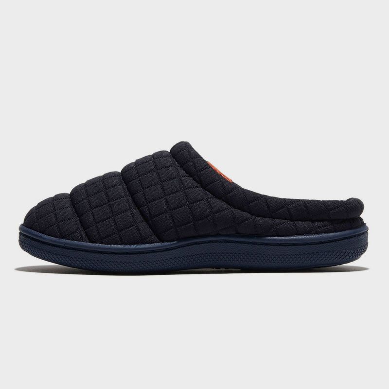 dluxe by dearfoams Kids' Dave Quilted Slide Slippers - Navy, 4 of 5