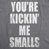 Maternity Kicking Me Smalls Funny T shirt Pregnancy Announcement Novelty Tee - Crazy Dog Maternity T Shirt - 3 of 4