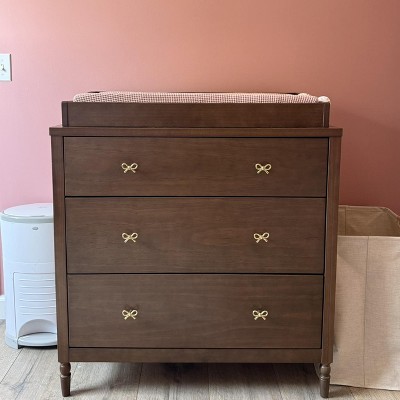 dark brown changing table dresser Casey 2-Drawer Changer