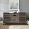 NicBex Industrial Sideboard Cabinet with Sliding Doors and 4 Drawers for Kitchen,Living Room - 2 of 4