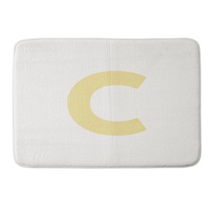 Deny Designs April Lane Art Block Monogram Memory Foam Bath Mat - 1 of 4
