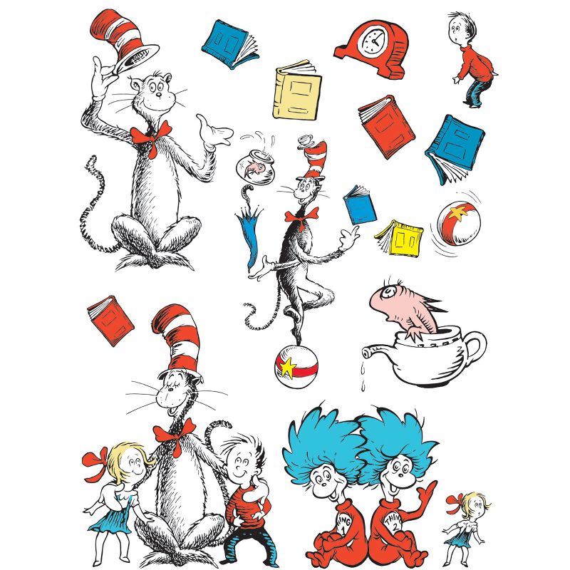 Eureka® Cat in the Hat™ Large Characters Bulletin Board Set, 1 of 4