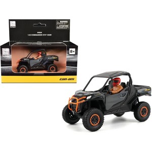 Can-Am Commander XT-P 1000R Gray and Orange with Driver Figure 1/32 Diecast Model by BRP Models - 1 of 4