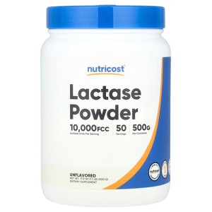 Nutricost Lactase Powder, Unflavored, 1.1 lb (500 g) - 1 of 2