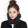 Anna-Kaci Women's Fleece-Lined Hooded Neck Warmer with Adjustable Drawstrings for Full Coverage and Winter Protection - 2 of 4