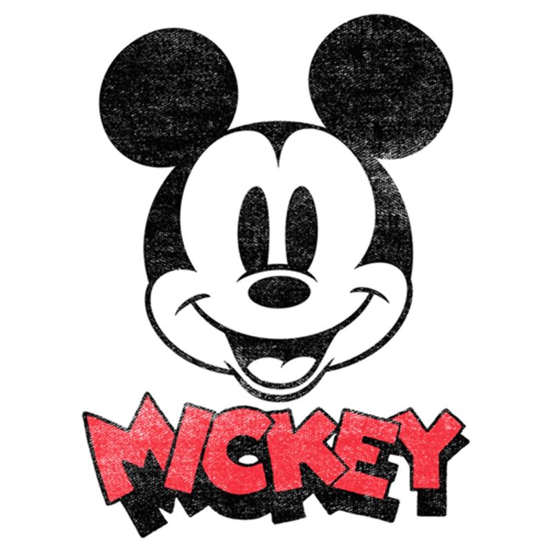 Women's Mickey & Friends Mickey Mouse Retro Headshot T-Shirt, 2 of 4